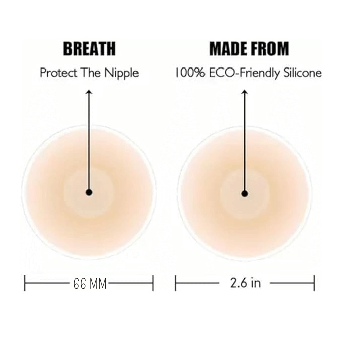 Reusable Silicone Nipple Pads – Invisible Seamless Covers for a Smooth Look
