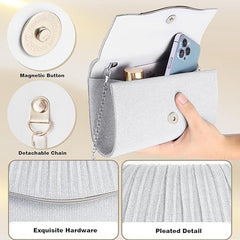 Elegant Clutch Purse for Women – Formal Evening Bag, Dressy Crossbody for Wedding, Cocktail, & Prom