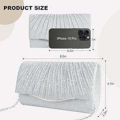 Elegant Clutch Purse for Women – Formal Evening Bag, Dressy Crossbody for Wedding, Cocktail, & Prom