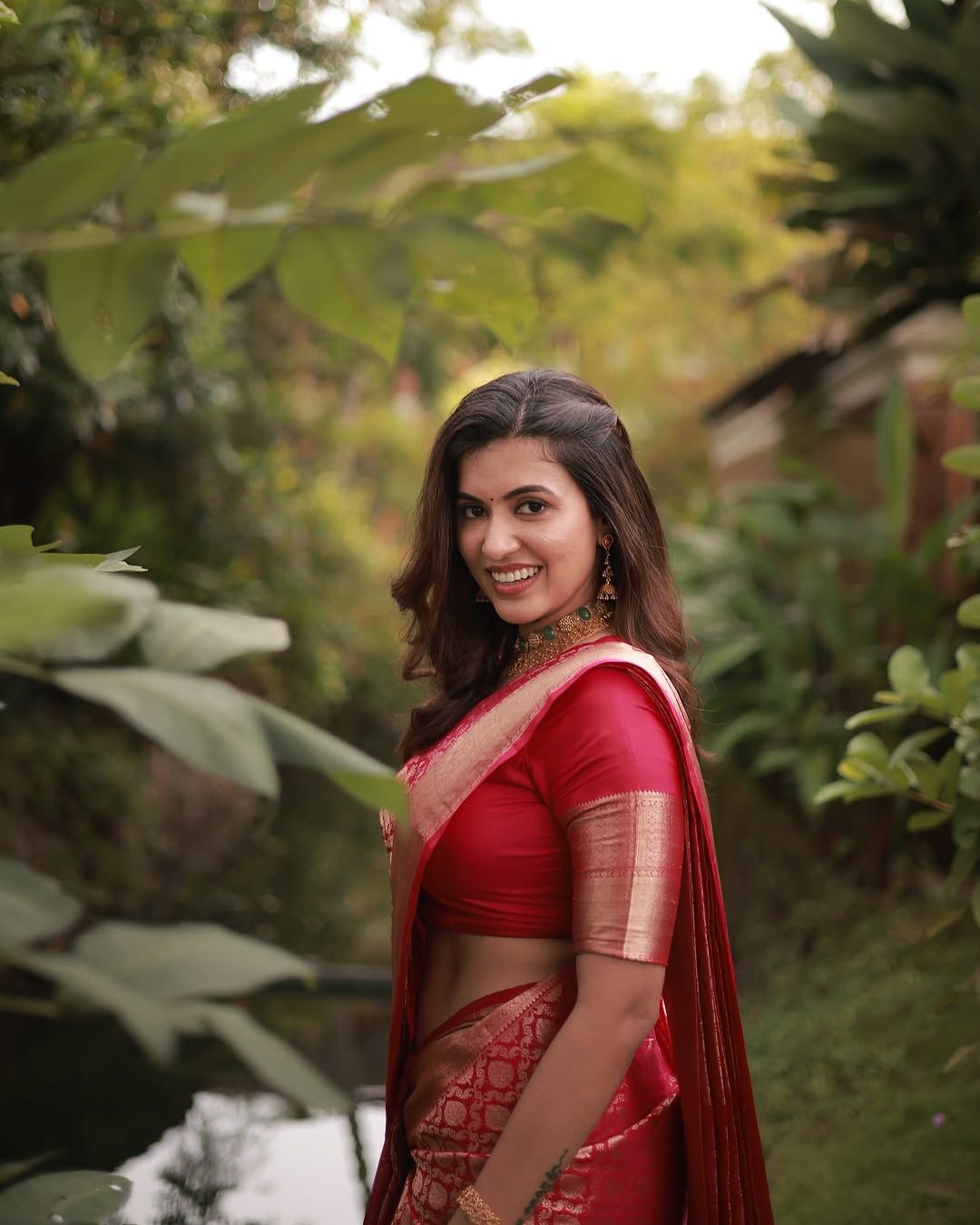 Rosé Pink Banarasi Silk Saree with Gold Zari Weave