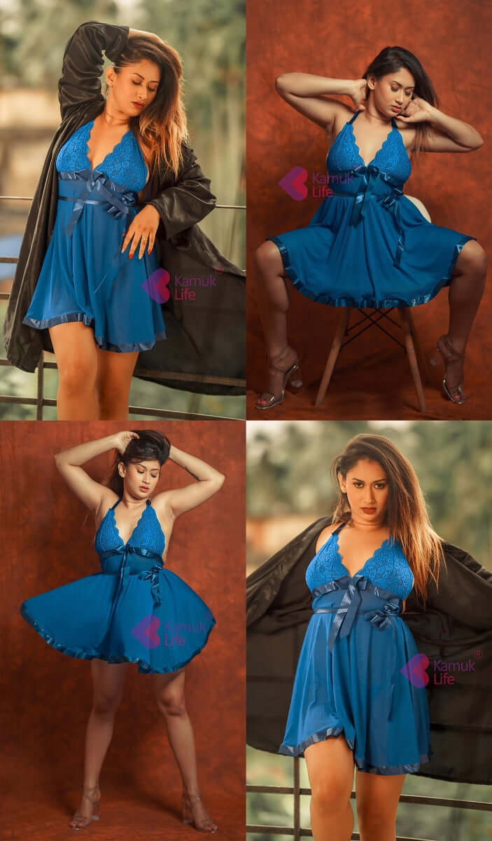 Blue Sexy Babydoll Lingerie