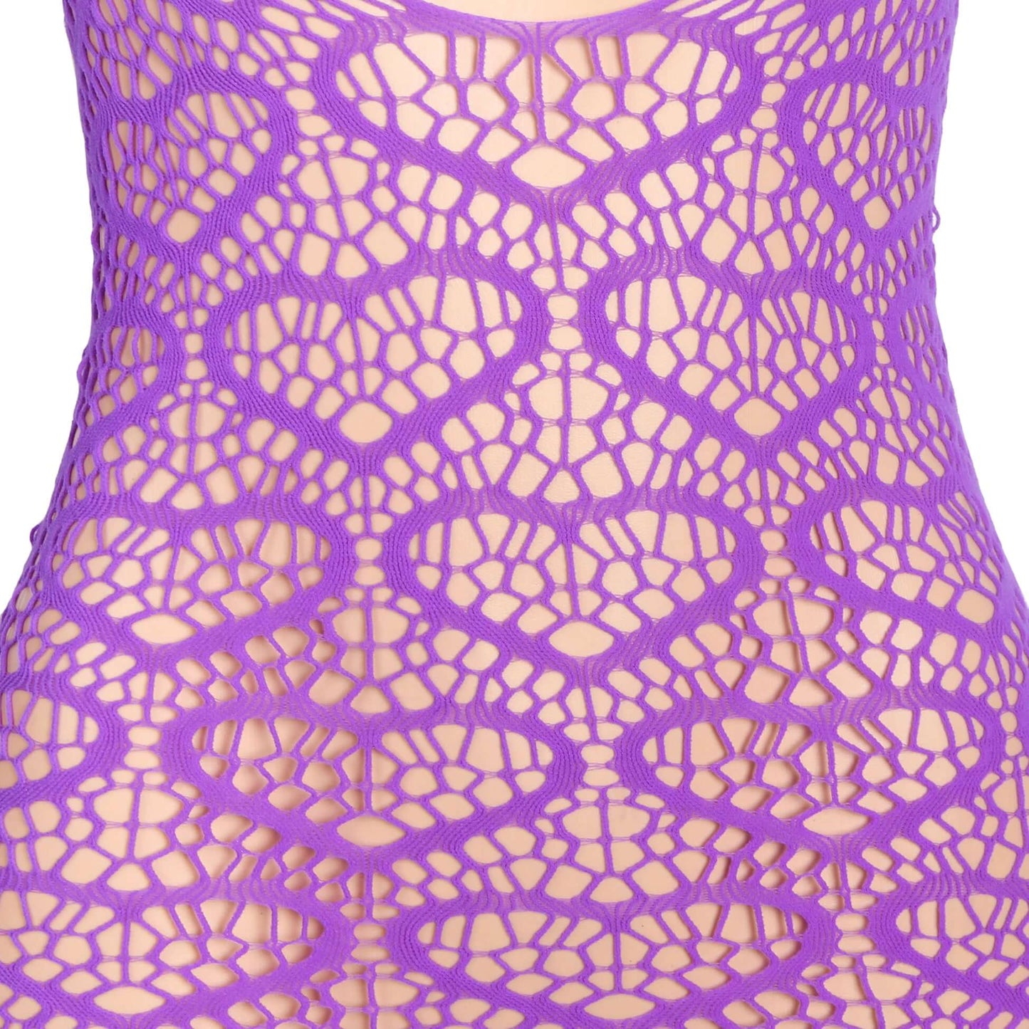 Purple Heart Detail Long Sleeve Dress