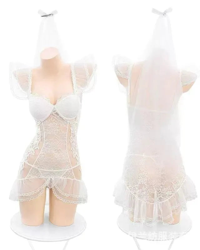 Vow Me Now Lace Corset Lingerie Set