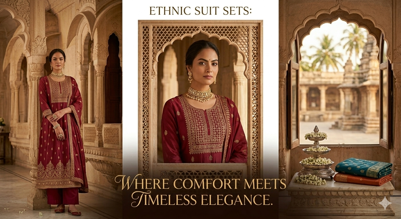 Ethnic Suit Sets: Where Comfort Meets Timeless Elegance