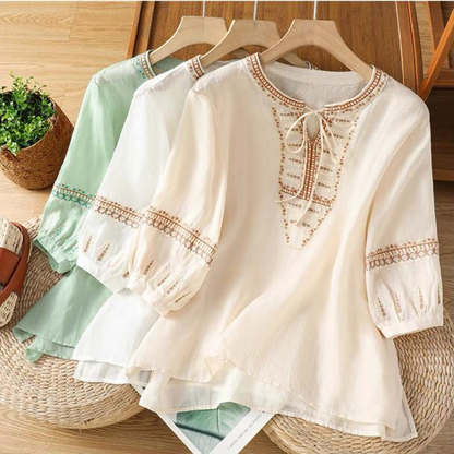 Women’s Soft Cotton Ethnic Embroidered Tunic