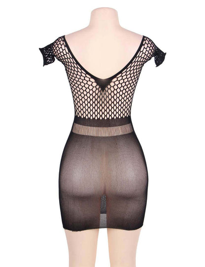 Mini Crochet Chemise Dress for Plus Size