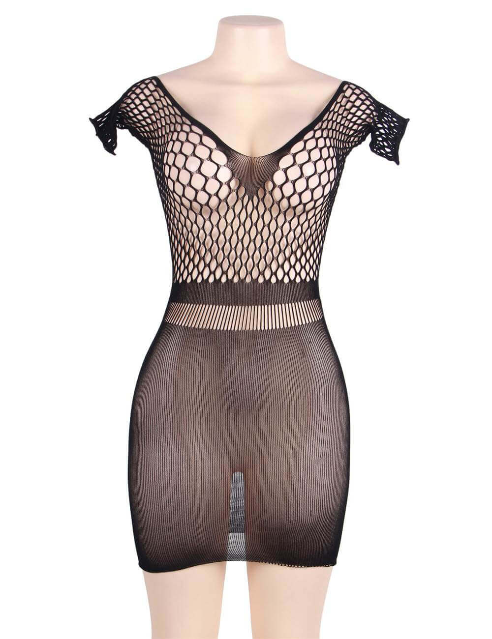 Mini Crochet Chemise Dress for Plus Size
