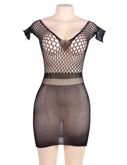 Mini Crochet Chemise Dress for Plus Size
