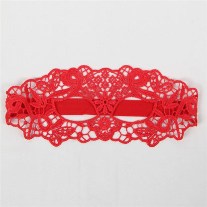 Lace Eye Mask - Red