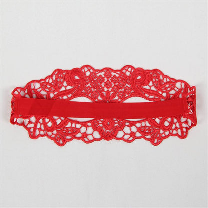 Lace Eye Mask - Red