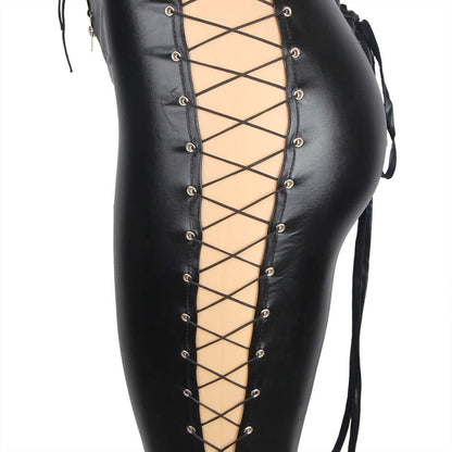 Shiny Two-Way Zipper Catsuit