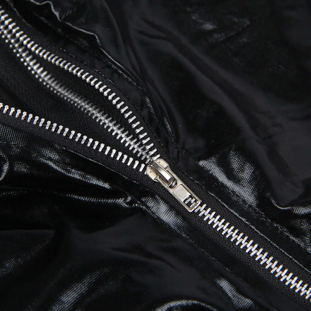 Shiny Two-Way Zipper Catsuit