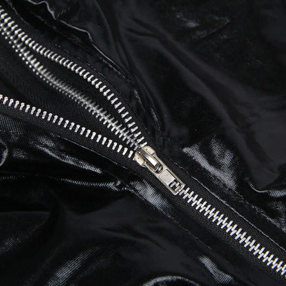 Shiny Two-Way Zipper Catsuit