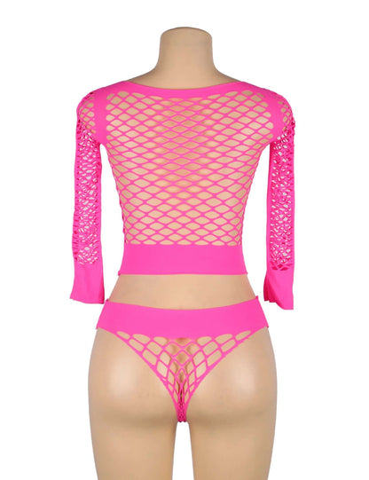 Women’s Transparent Two-Piece Lingerie Bodystocking