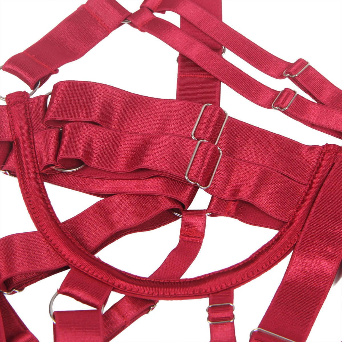 Red Adjustable Bondage Bodysuit