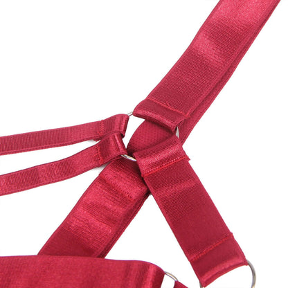 Red Adjustable Bondage Bodysuit