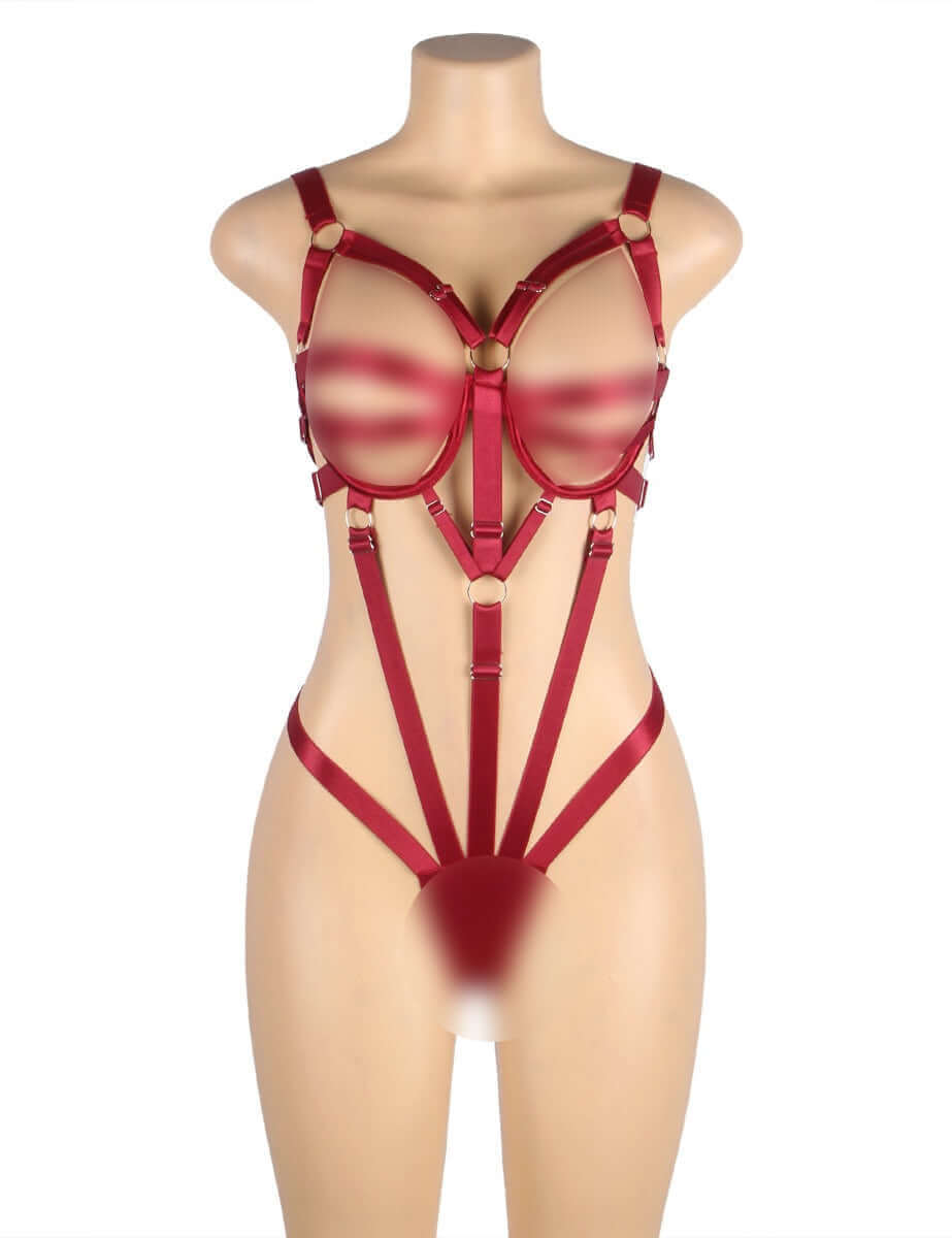Red Adjustable Bodysuit