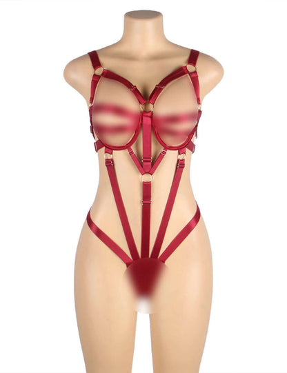 Red Adjustable Bodysuit