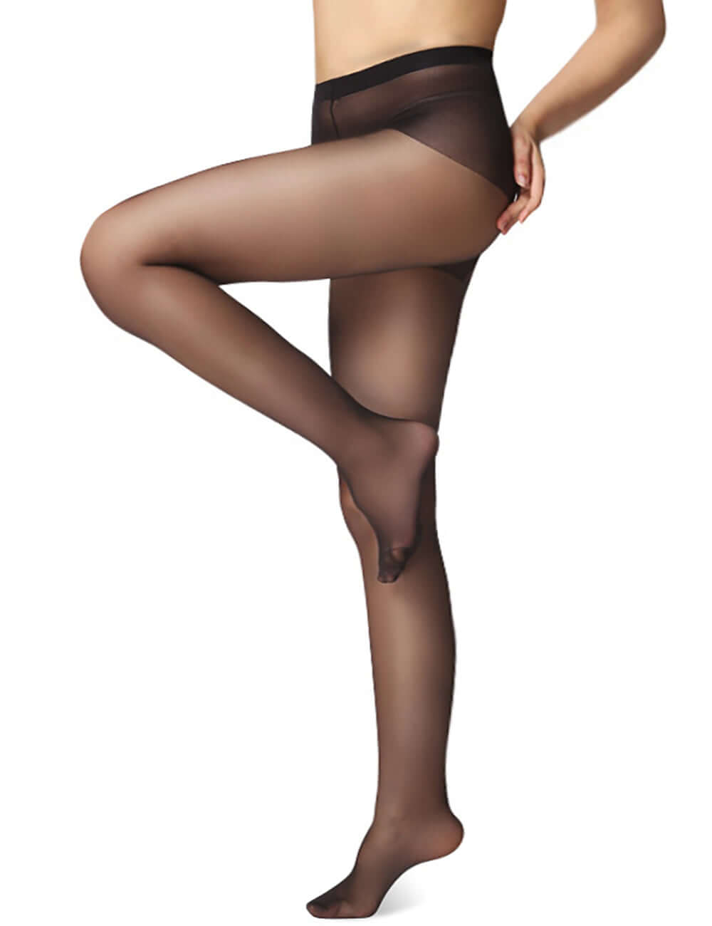 Women’s Lightweight Black Nylon Pantyhose