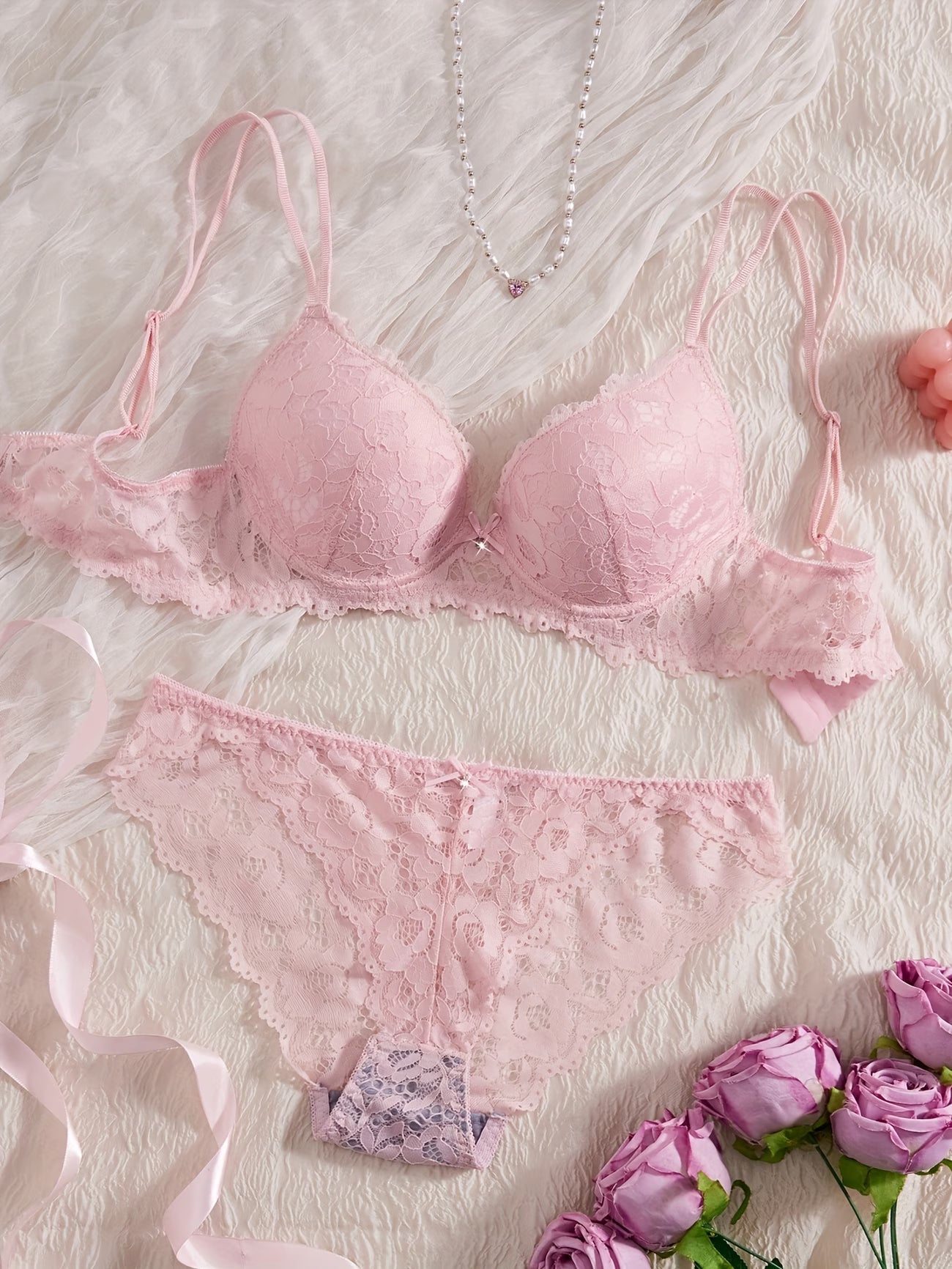 Pack of 6 Women’s Lace Lingerie Set