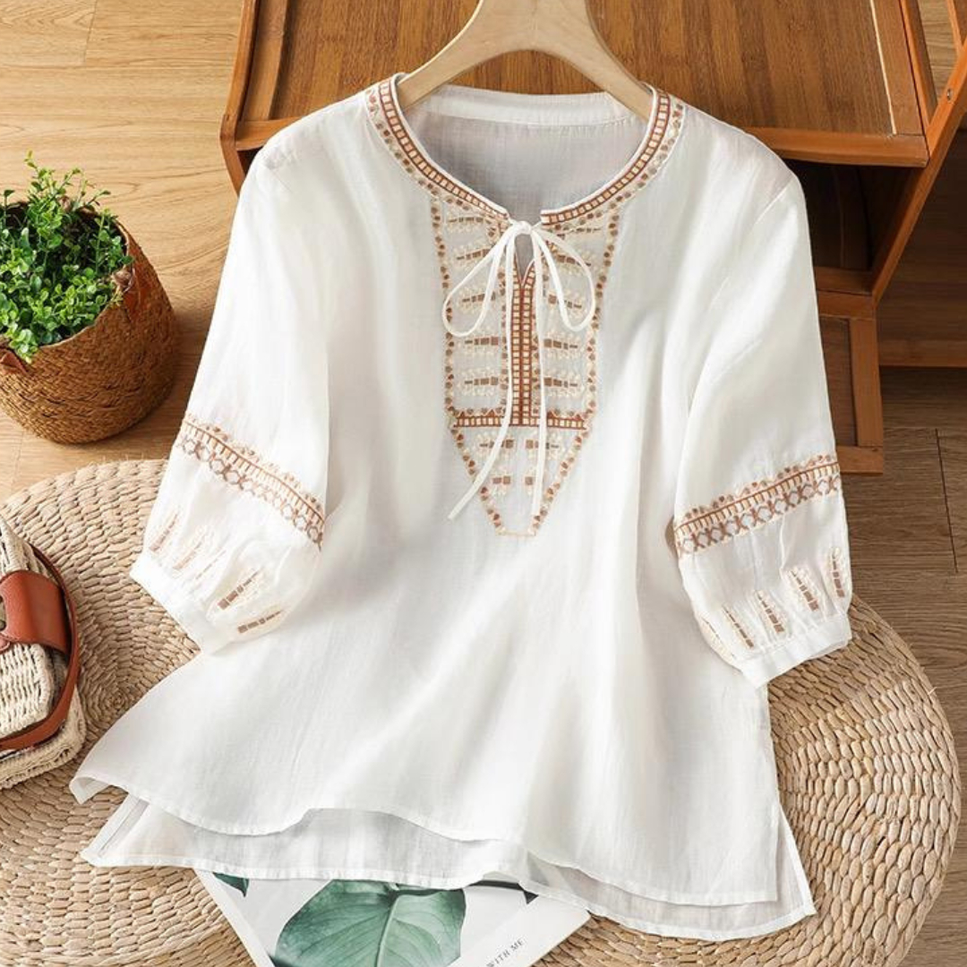 Women’s Soft Cotton Ethnic Embroidered Tunic