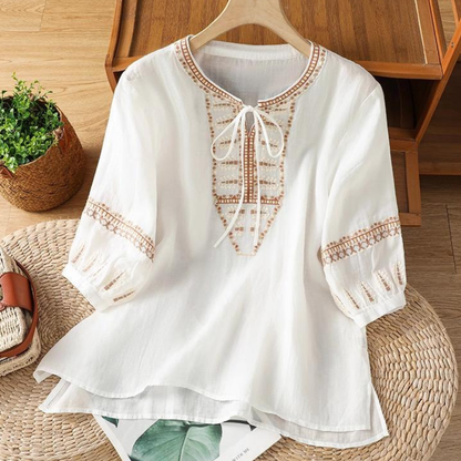 Women’s Soft Cotton Ethnic Embroidered Tunic