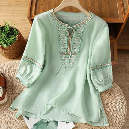 Women’s Soft Cotton Ethnic Embroidered Tunic