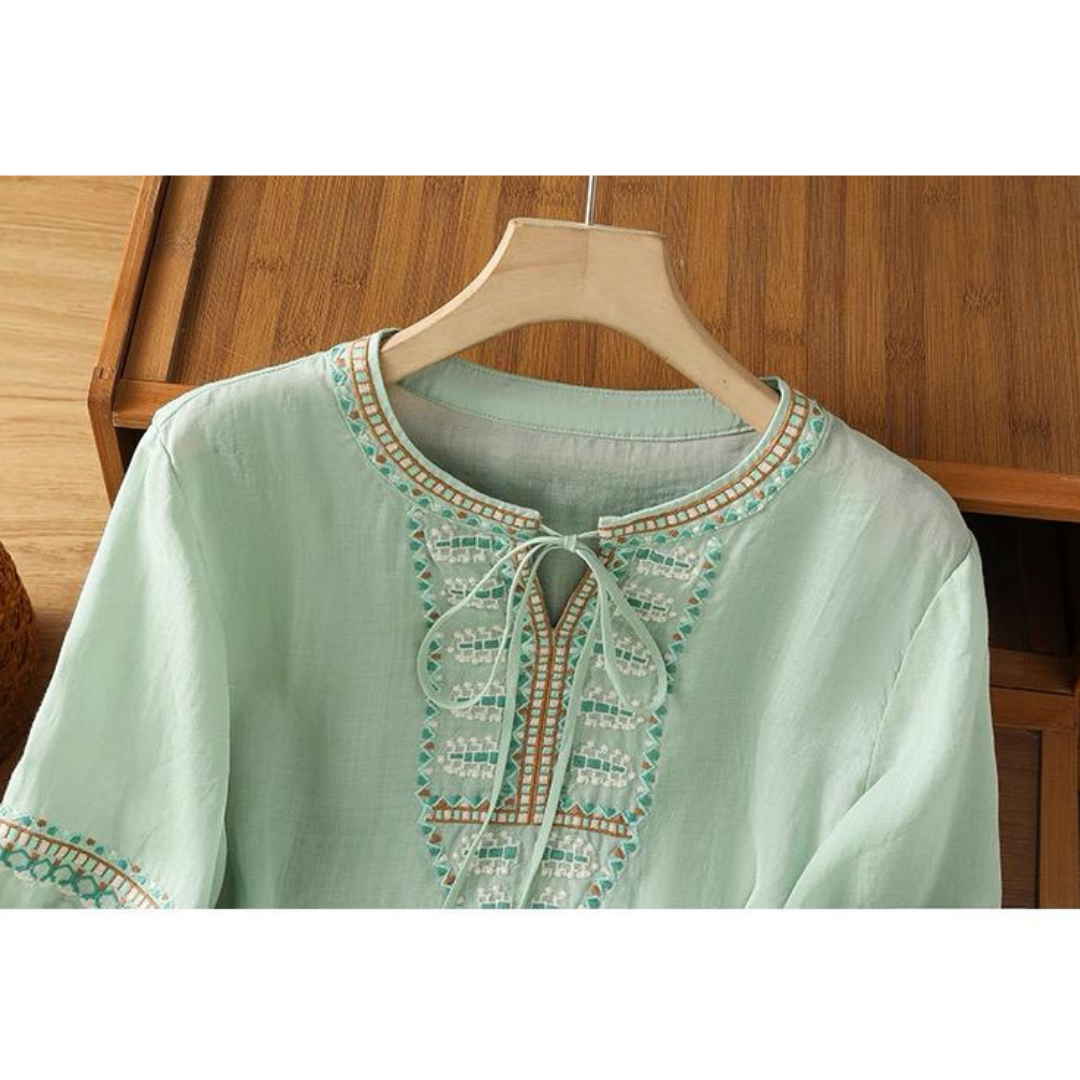 Women’s Soft Cotton Ethnic Embroidered Tunic