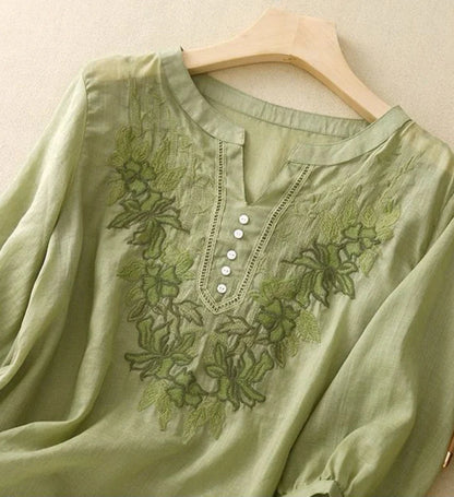 Women’s Embroidered Cotton Everyday Casual Tunic