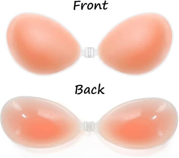 Reusable Stick-On Silicone Backless Bra for Women