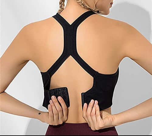 Women’s Racerback Sports & Workout Bra with Adjustable Hook Closure