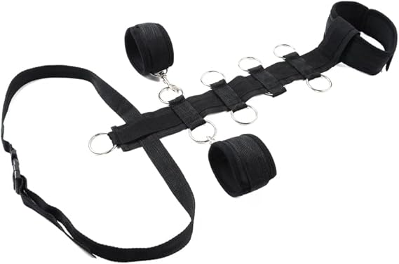 Adjustable BDSM Full Body Restraint Kit – Neck & Hand Cuffs for Couples