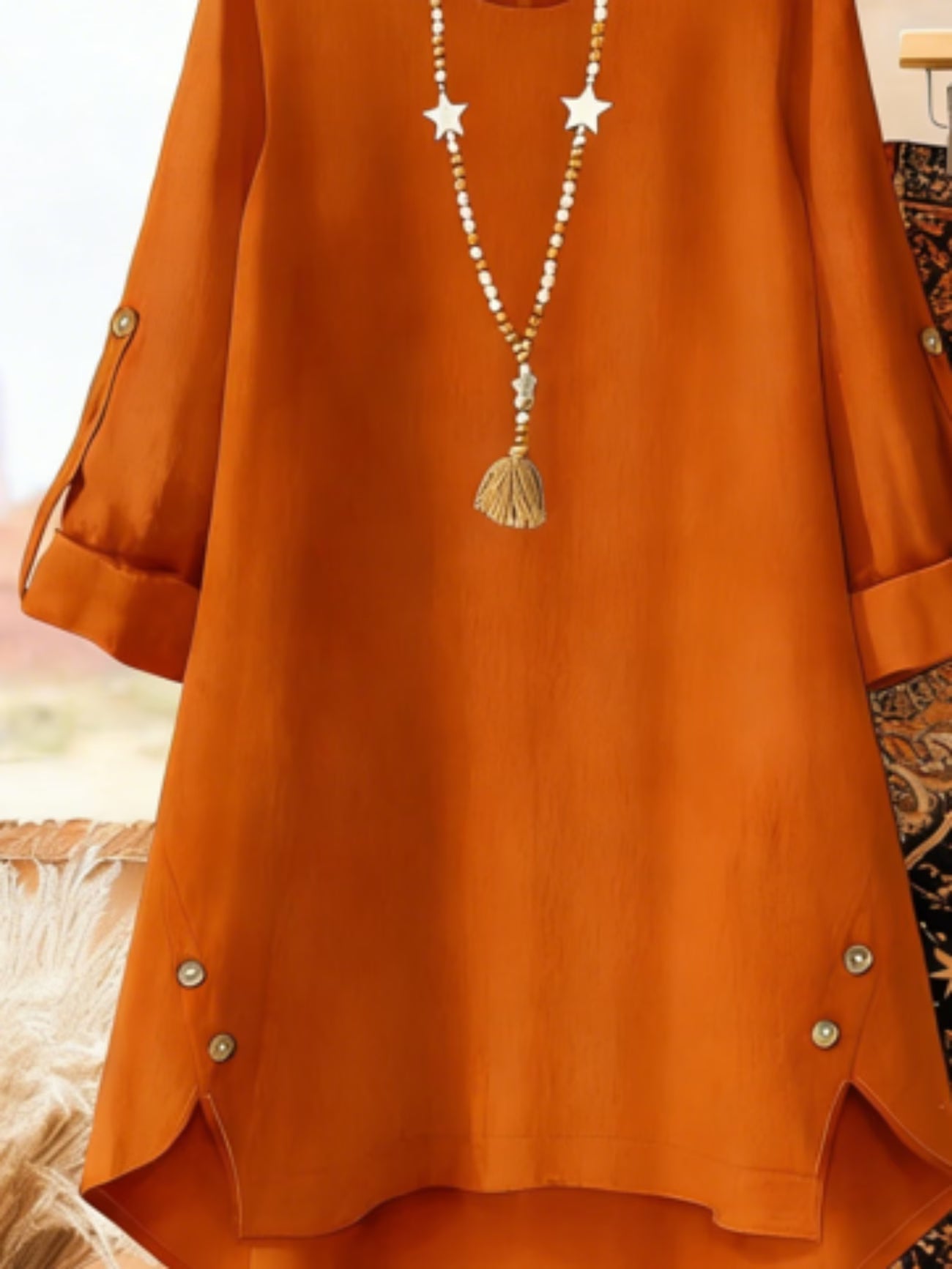 Elegant Botanical Print 2-Piece Women’s Co-Ord Set