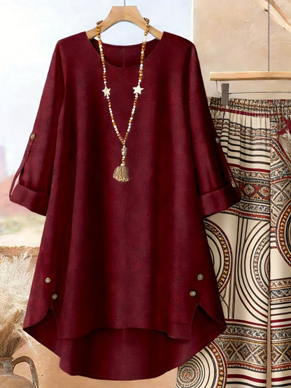 Elegant Botanical Print 2-Piece Women’s Co-Ord Set