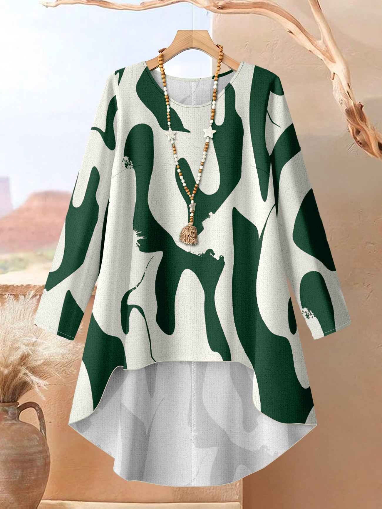 Elegant Botanical Print 2-Piece Women’s Co-Ord Set