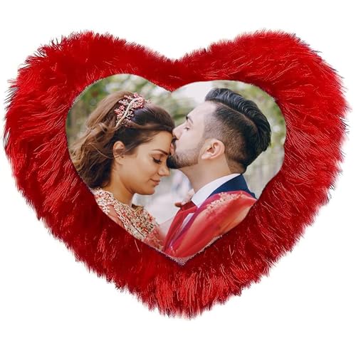 Customized couple fur love pillow