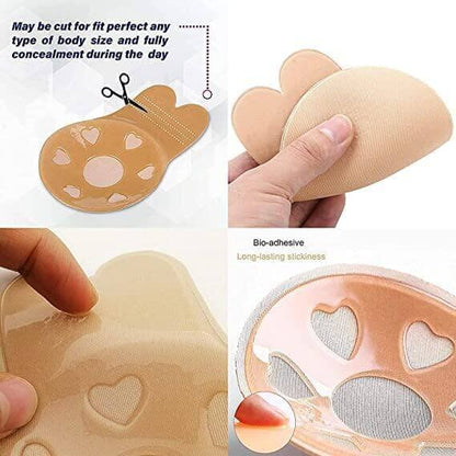 Reusable Strapless Women’s Rabbit Ear Push-Up Nipple Covers