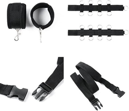 Adjustable BDSM Full Body Restraint Kit – Neck & Hand Cuffs for Couples
