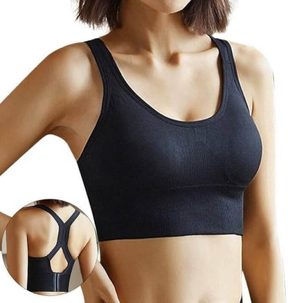Women’s Racerback Sports & Workout Bra with Adjustable Hook Closure