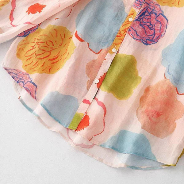 Women’s Digital Print Pure Cotton Full Sleeve Shirt