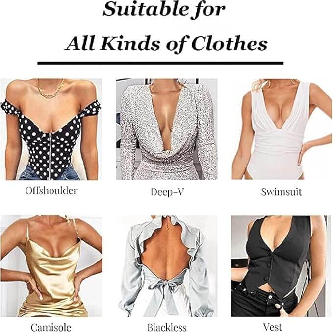 Reusable Breathable Bust Lift Tape for Backless & Strapless Outfits