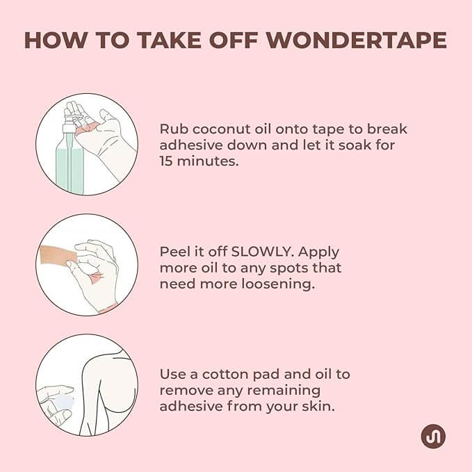 Reusable Breathable Bust Lift Tape for Backless & Strapless Outfits