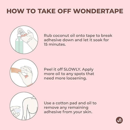 Reusable Breathable Bust Lift Tape for Backless & Strapless Outfits