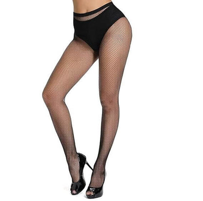 Women’s High Waist Black Fishnet Pantyhose Tights