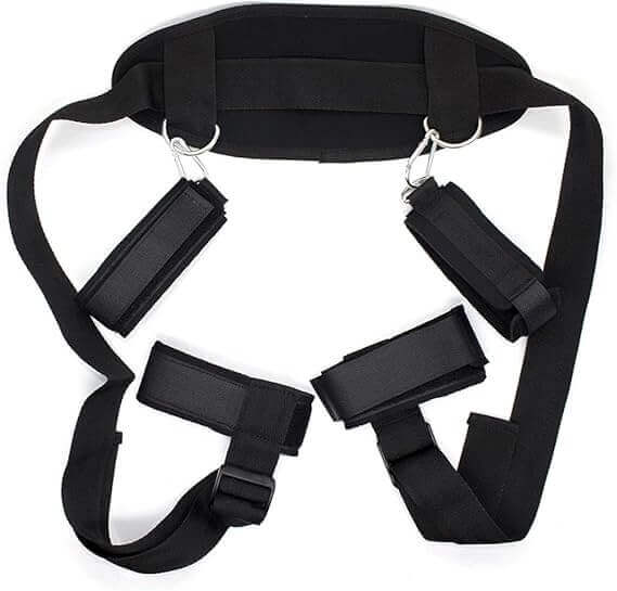 Bed Strap Set with Adjustable Hand and Leg Cuffs