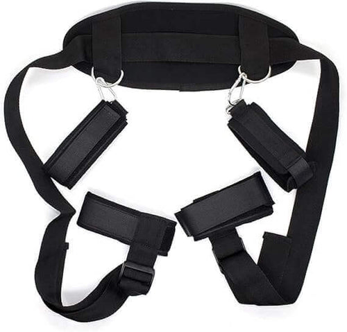 Bed Strap Set with Adjustable Hand and Leg Cuffs