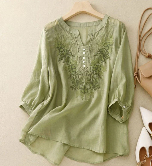 Women’s Embroidered Cotton Everyday Casual Tunic