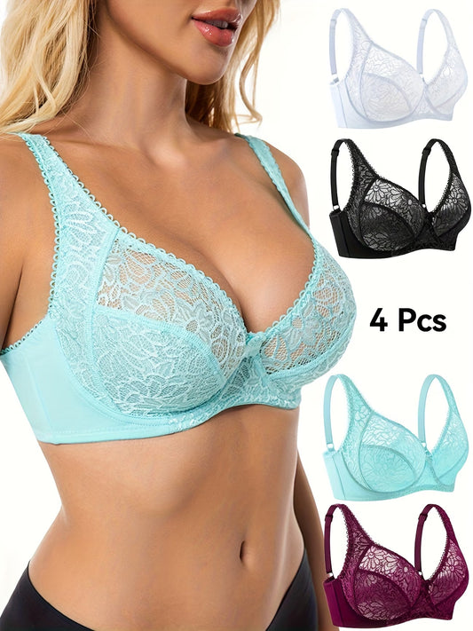 Pack of 6 Women’s Lace Lingerie Set