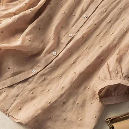 Women’s Embroidered Pure Cotton Comfort Casual Shirt