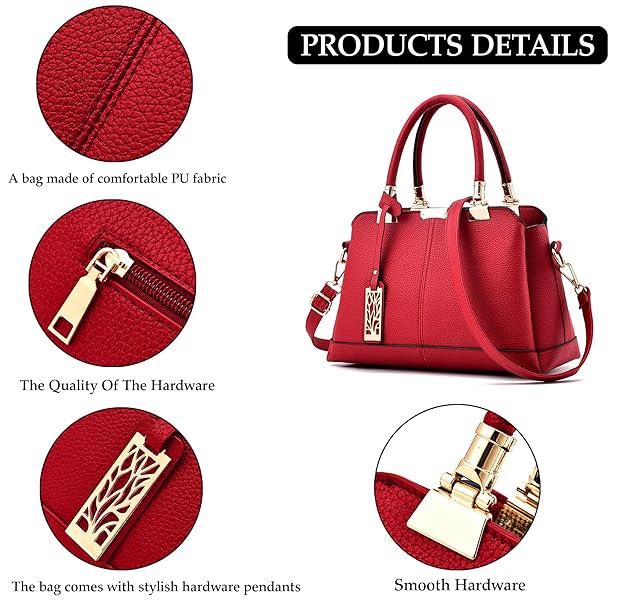 Women’s Versatile Leather Handbag – Tote, Crossbody & Shoulder Bag (Perfect Festival & Birthday Gift)